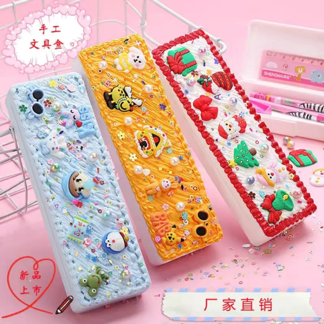 Internet Celebrity Diy Handmade Cream Glue Stationery Box Material Pack Boy Girl Kids Puzzle Gift Homemade Pencil Case
Internet Celebrity Diy Handmade Cream Glue Stationery Box Material Pack Boy Girl Kids Puzzle Gift Homemade Pencil Case