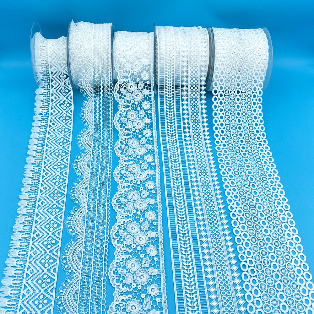 Wholesale Delicate White Milk Silk Embroidery Sewing Lace Lace Trimmings for Girl Clothes in stock
Wholesale Delicate White Milk Silk Embroidery Sewing Lace Lace Trimmings for Girl Clothes in stock
