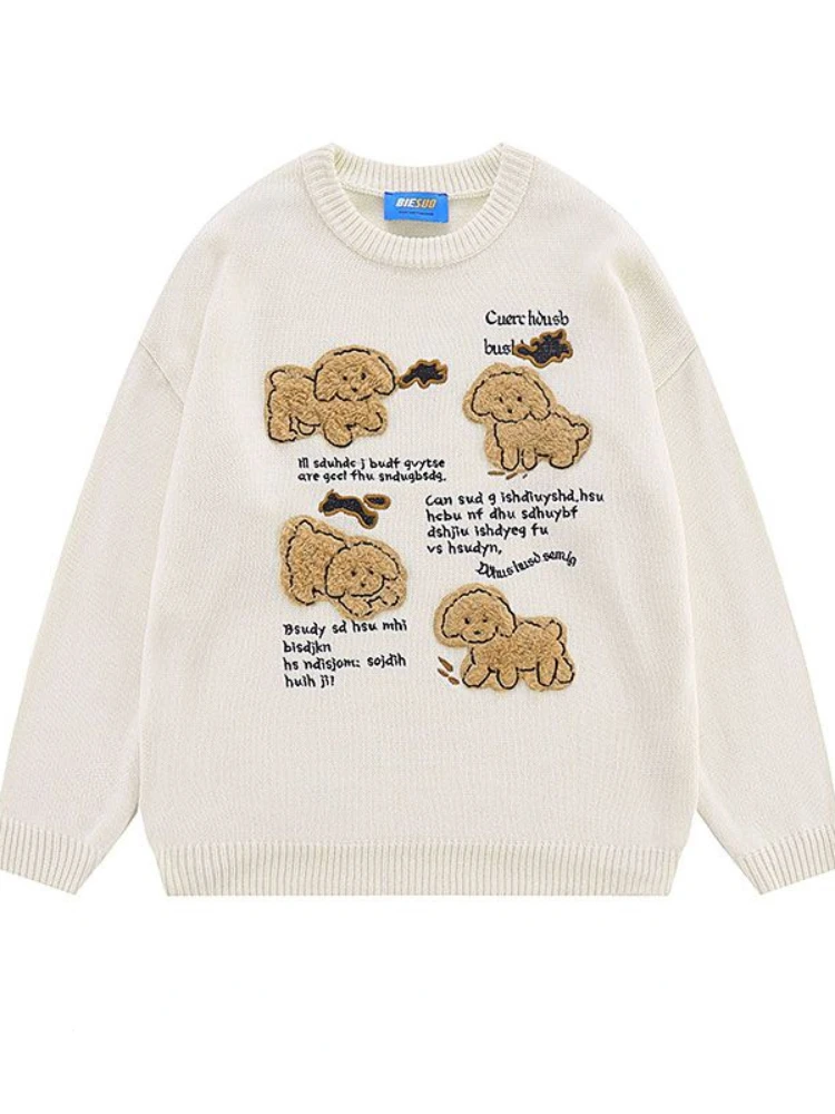 Женский жаккардовый свитер с длинным рукавом, повседневный свободный трикотажный свитер во французском винтажном стиле с мультяшными надп...
Женский жаккардовый свитер с длинным рукавом, повседневный свободный трикотажный свитер во французском винтажном стиле с мультяшными надп...