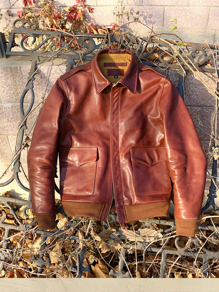 Classic Bomber Style Genuine Leather Coat Luxury Pakistani Horseskin Vintage Jacket.quality Brand Clothes
Classic Bomber Style Genuine Leather Coat Luxury Pakistani Horseskin Vintage Jacket.quality Brand Clothes