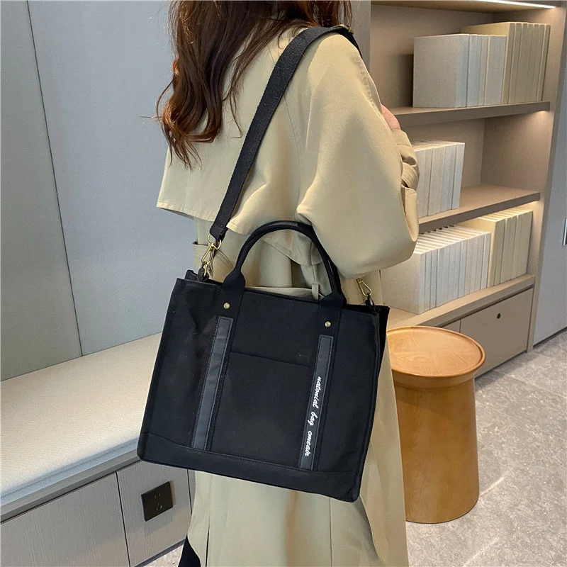 Girls Female Thickened Canvas College Student Portable Schoolbag Handbag Carry on Traveling Bags for Ladies Tote Bag
Girls Female Thickened Canvas College Student Portable Schoolbag Handbag Carry on Traveling Bags for Ladies Tote Bag