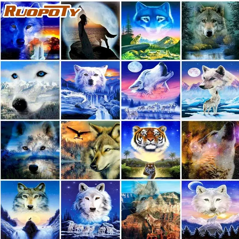 RUOPOTY Picture By Number Sky Animals Kits DIY Unique Gift Painting By Number Wolf On Canvas HandPainted Decoration Art Gift
RUOPOTY Picture By Number Sky Animals Kits DIY Unique Gift Painting By Number Wolf On Canvas HandPainted Decoration Art Gift