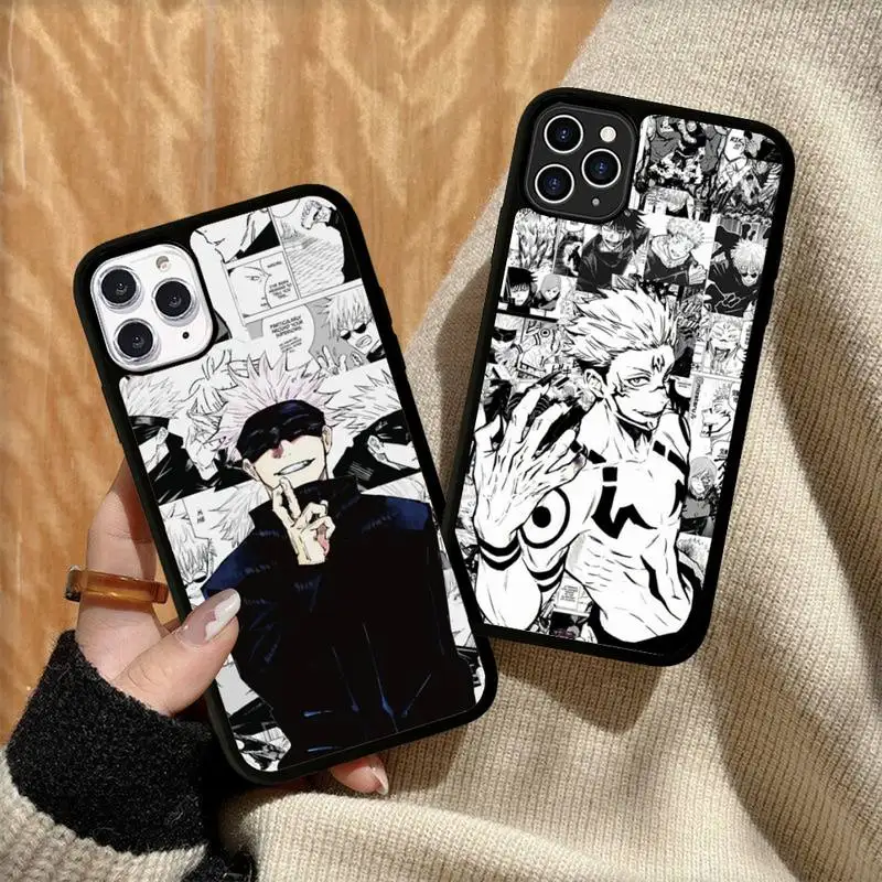 Cute Jujutsu Kaisen Gojo Satoru Anime Phone Case Silicone PC+TPU Case for iPhone 11 12 13 Pro Max 8 7 6 Plus X SE XR Hard Fundas
Cute Jujutsu Kaisen Gojo Satoru Anime Phone Case Silicone PC+TPU Case for iPhone 11 12 13 Pro Max 8 7 6 Plus X SE XR Hard Fundas