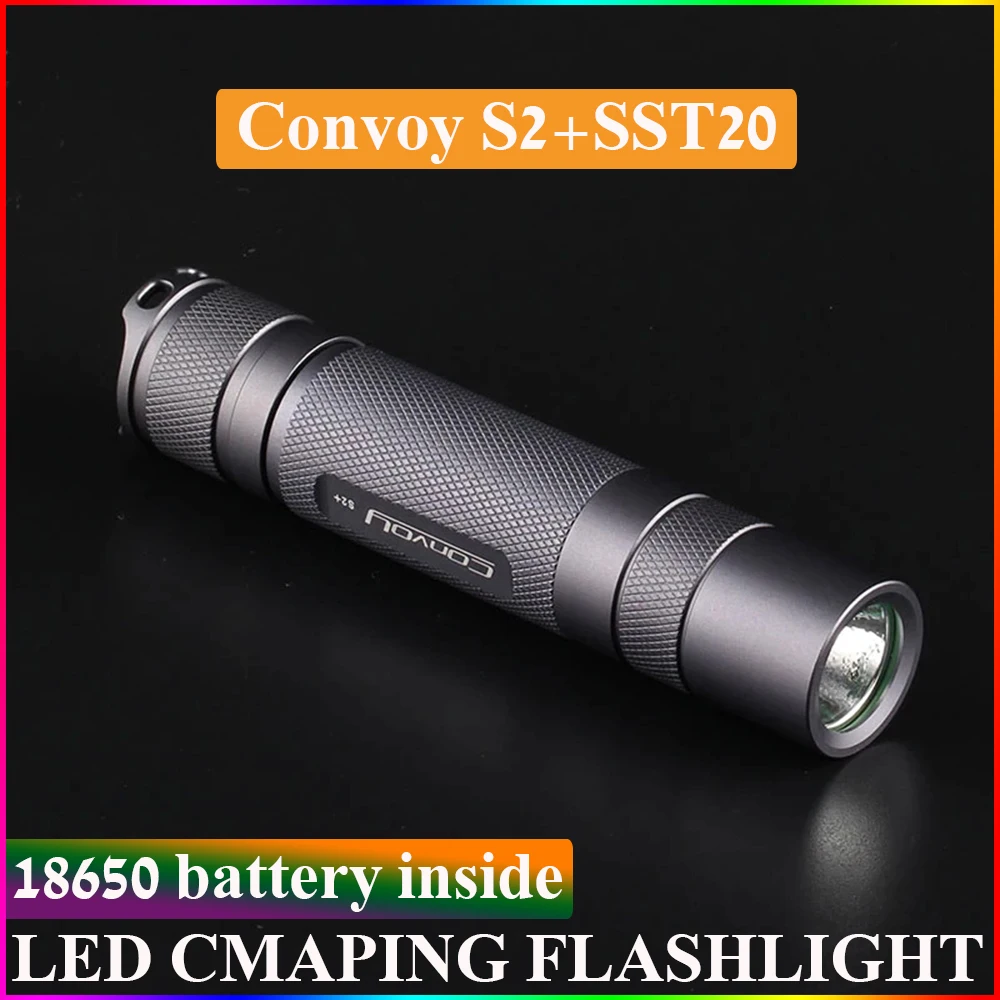 Фонарик Convoy S2 Plus SST20 с внутренней батареей 18650 для наружного освещения, велосипедного освещения, Походов, Кемпинга
Фонарик Convoy S2 Plus SST20 с внутренней батареей 18650 для наружного освещения, велосипедного освещения, Походов, Кемпинга