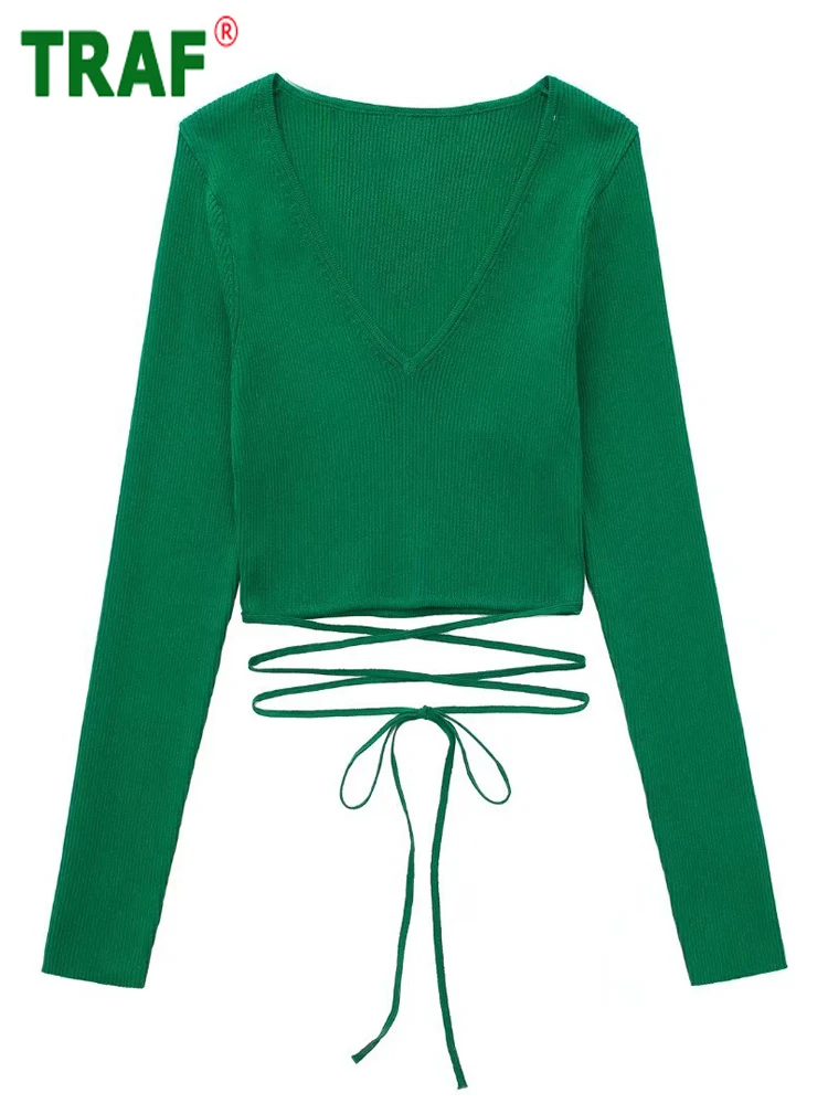 TRAF Green Crop Top Women Knot Knit Blouses Women Fashion 2022 Streetwear Blue Corset Top Female Long Sleeve Women Blouse Casual
TRAF Green Crop Top Women Knot Knit Blouses Women Fashion 2022 Streetwear Blue Corset Top Female Long Sleeve Women Blouse Casual