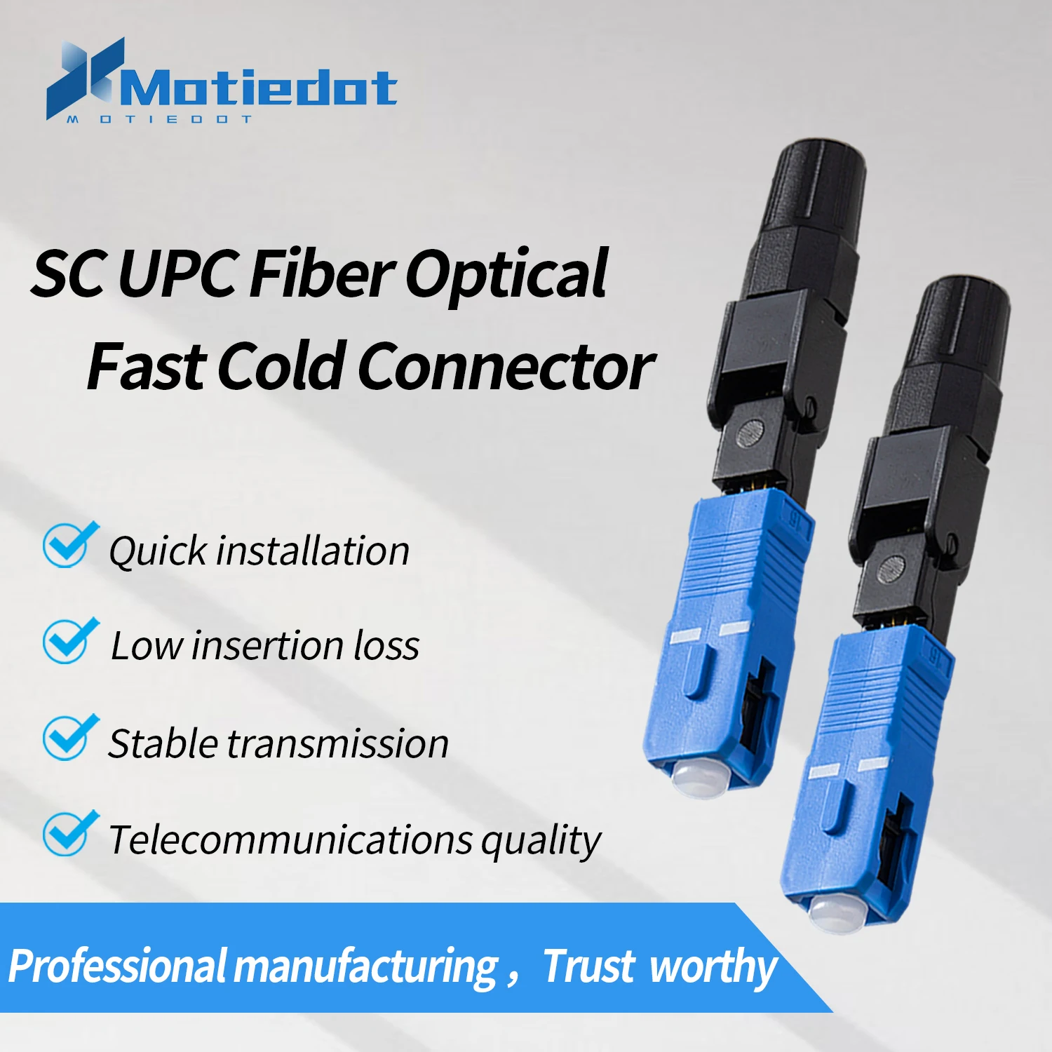 10Pcs SC UPC Fast Cold Connector, Fiber Optic Single Mode Optical Adapter Quick Field Assembly Plug FTTH Tool
10Pcs SC UPC Fast Cold Connector, Fiber Optic Single Mode Optical Adapter Quick Field Assembly Plug FTTH Tool