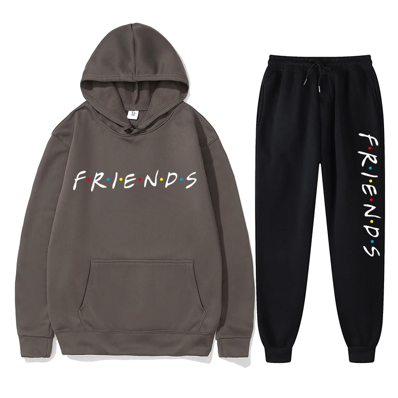 2022 Winter New FRIENDS High Quality Printing Fleece Men's Hoodie + Casual Pants Two Piece Fashion All Match Men's Sports Suit
2022 Winter New FRIENDS High Quality Printing Fleece Men's Hoodie + Casual Pants Two Piece Fashion All Match Men's Sports Suit
