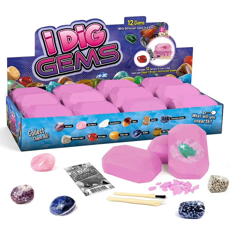 Children's educational toys natural ore gem crystal specimen mining toy beach blind box exploration toy
Children's educational toys natural ore gem crystal specimen mining toy beach blind box exploration toy