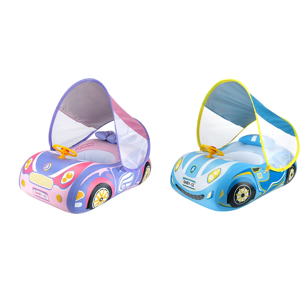 Детское сиденье для плавания, кольцо для плавания, поплавок для бассейна, милая летняя лодка, круглая Водонепроницаемая игрушка для купания с навесом 
Детское сиденье для плавания, кольцо для плавания, поплавок для бассейна, милая летняя лодка, круглая Водонепроницаемая игрушка для купания с навесом