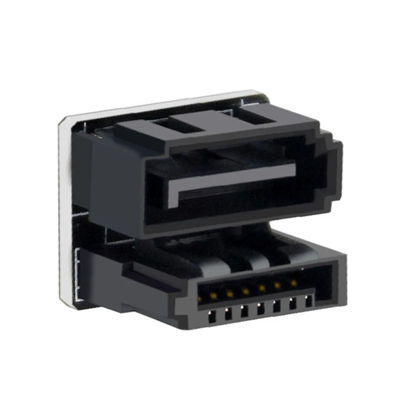 Переходник SATA 7Pin мама к 7Pin папа 180 градусов угловой адаптер материнская плата SATA рулевое соединение для настольных компьютеров SSD HDD
Переходник SATA 7Pin мама к 7Pin папа 180 градусов угловой адаптер материнская плата SATA рулевое соединение для настольных компьютеров SSD HDD