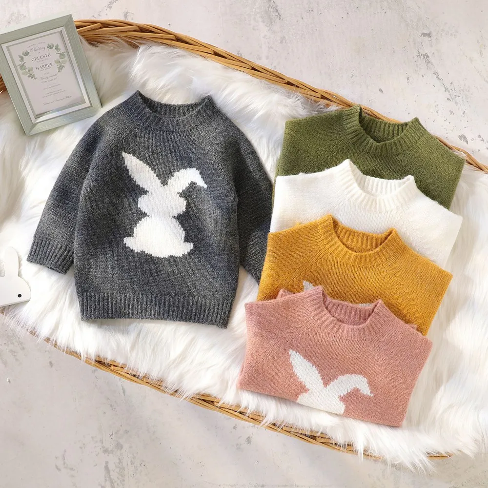 Baby Cute Bunny Knitted Sweater Crewneck Thick Kids Slouchy Soft Wool Clothing for Boys Girls Autumn Winter Sweaters Hooded Top
Baby Cute Bunny Knitted Sweater Crewneck Thick Kids Slouchy Soft Wool Clothing for Boys Girls Autumn Winter Sweaters Hooded Top