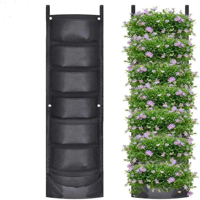 Waterproof Vertical Hanging Garden Grow Bag Planter Flower Pots Layout Outdoor Garden Wall Mount Hanging Flower Pot Bag Indoor
Waterproof Vertical Hanging Garden Grow Bag Planter Flower Pots Layout Outdoor Garden Wall Mount Hanging Flower Pot Bag Indoor