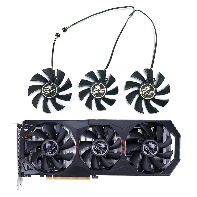 Colorful RTX 2060 Cooling Fan Replacement 85mm 75mm 4pin DC 12V for Colorful GTX1660 Ti 1660 GeForce RTX 2060 Cooler
Colorful RTX 2060 Cooling Fan Replacement 85mm 75mm 4pin DC 12V for Colorful GTX1660 Ti 1660 GeForce RTX 2060 Cooler
