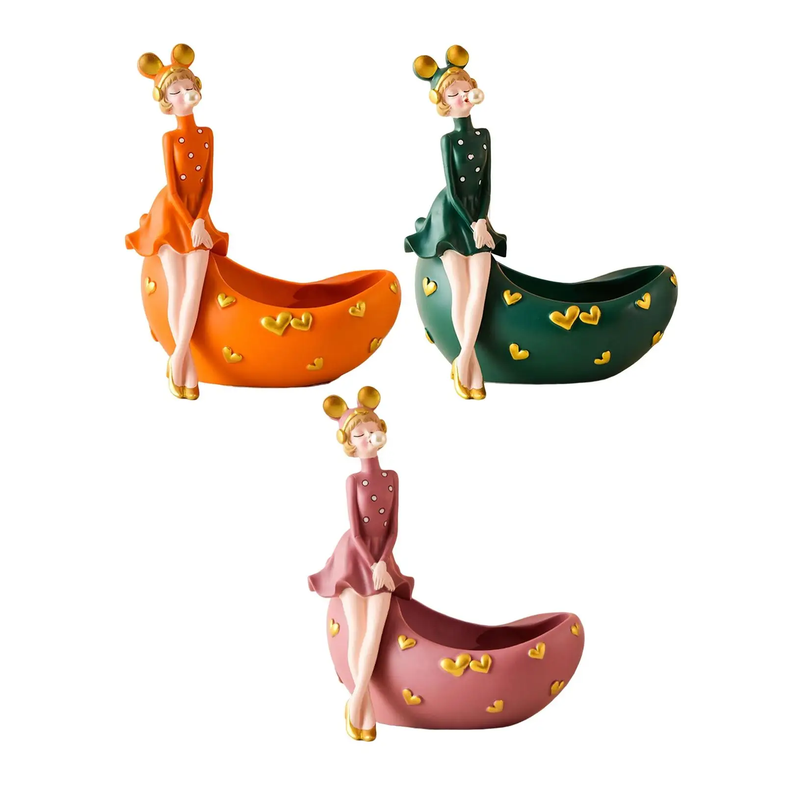 Nordic Blowing Bubbles Girl Figurine with Tray Trinkets Storage Resin Statue Organizer for Living Room, Table Decoration
Nordic Blowing Bubbles Girl Figurine with Tray Trinkets Storage Resin Statue Organizer for Living Room, Table Decoration
