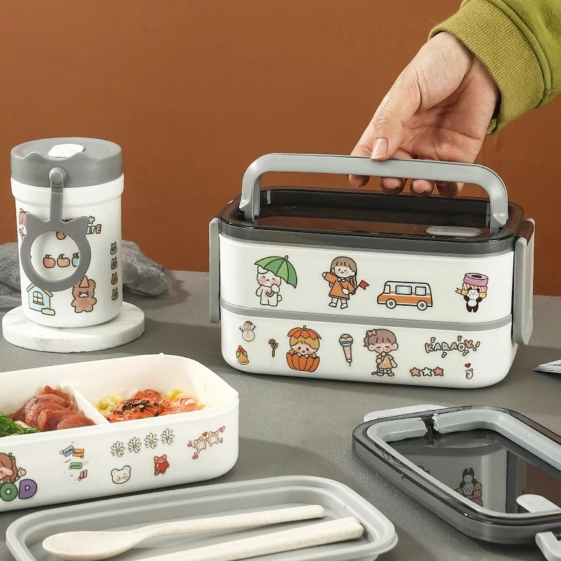 Lunchbox food container Bento box Microwave safe lunchbox School children's pantry children's lunchboxes have compartments
Lunchbox food container Bento box Microwave safe lunchbox School children's pantry children's lunchboxes have compartments