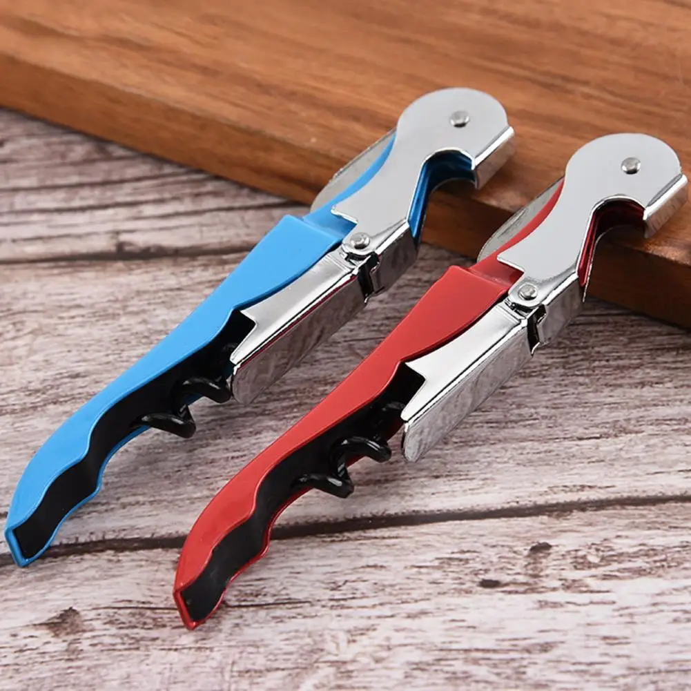 Durable Beer Caps Remover Ergonomic Handle Wide Application Bottle Opener Manual 3-in-1 Bottle Opener Corkscrew with Cutter 
Durable Beer Caps Remover Ergonomic Handle Wide Application Bottle Opener Manual 3-in-1 Bottle Opener Corkscrew with Cutter