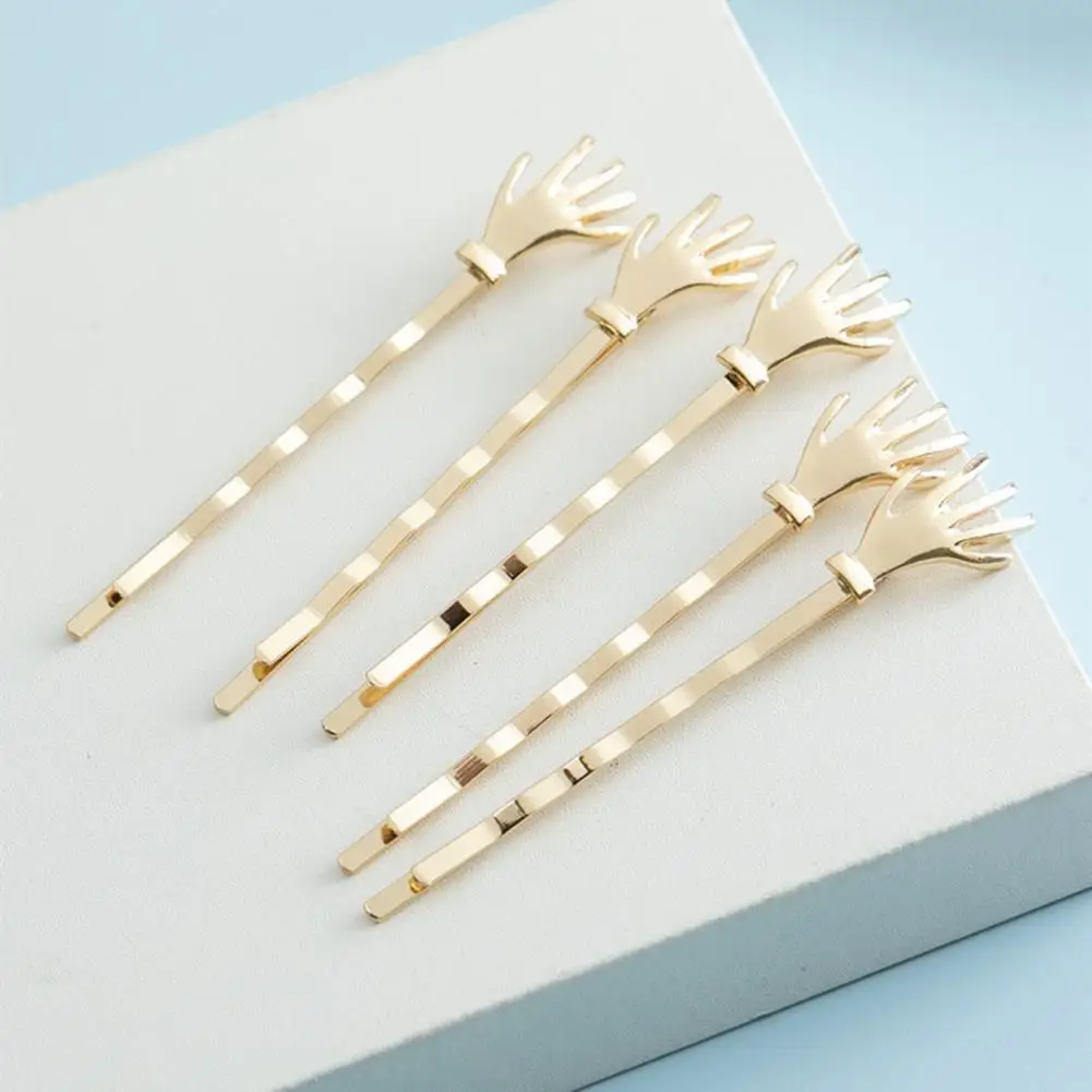 Lady Hair Accessory Exaggerated Style Hair Clip Women's Skeleton Hand Shape Hairpin Smooth Polished Stainless Steel with Wave
Lady Hair Accessory Exaggerated Style Hair Clip Women's Skeleton Hand Shape Hairpin Smooth Polished Stainless Steel with Wave