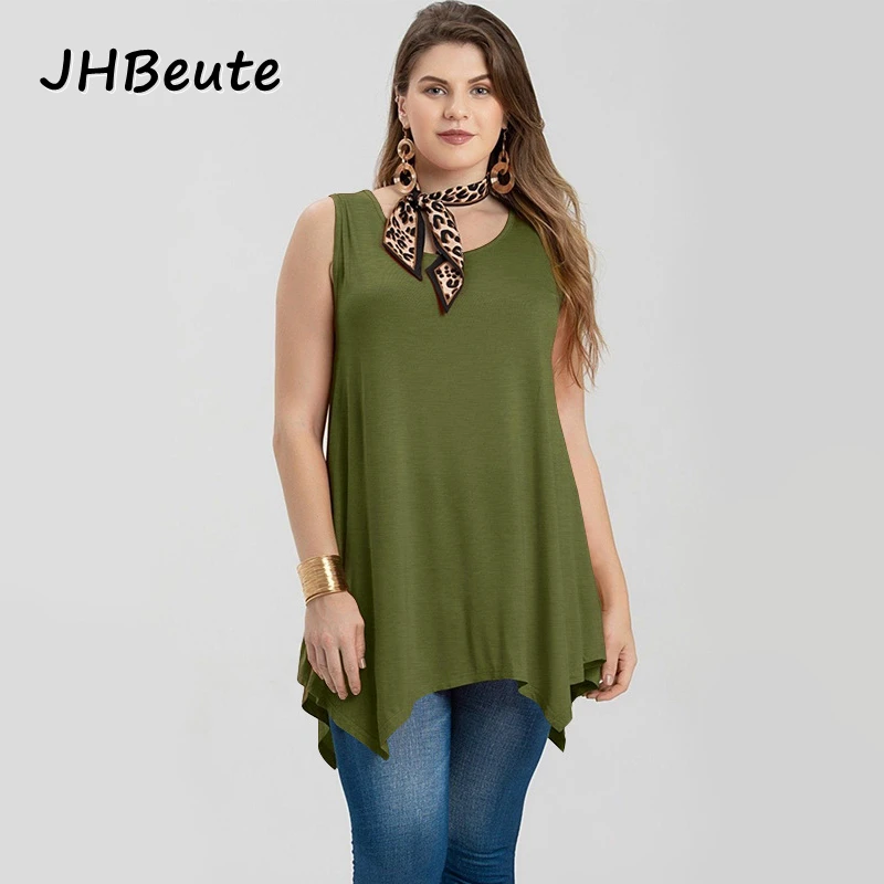 JHBeute Solid Color V-neck Plus Size Women's Top Casual Loose Sleeveless New Summer Oversized Vest Wear At Home Women's Clothing
JHBeute Solid Color V-neck Plus Size Women's Top Casual Loose Sleeveless New Summer Oversized Vest Wear At Home Women's Clothing