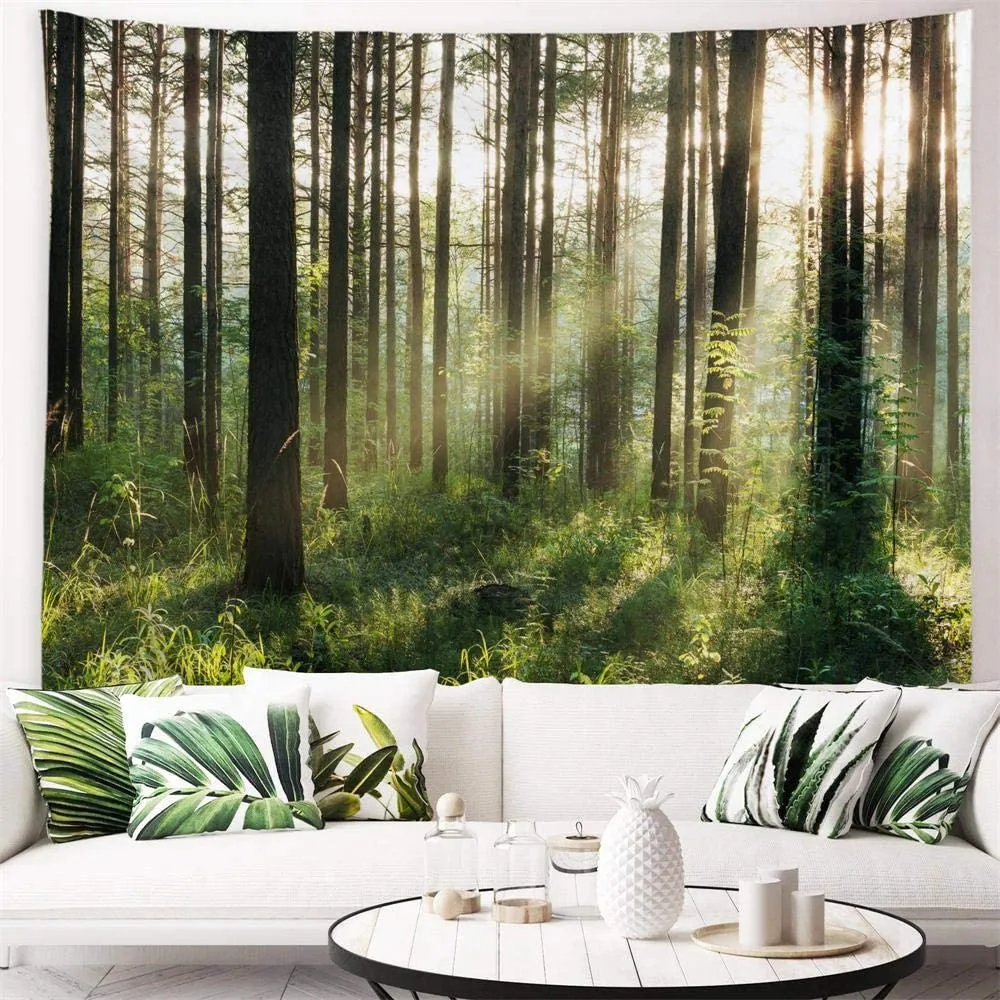 Sunshine green forest Wall Hanging Tapestry Decorative Art Blanket Curtain Hanging at Home Bedroom Living Room Decorative
Sunshine green forest Wall Hanging Tapestry Decorative Art Blanket Curtain Hanging at Home Bedroom Living Room Decorative