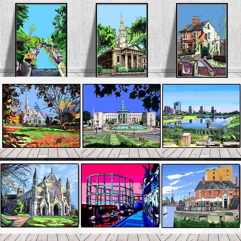 Постер скандинавский поп-город для путешествий, эстетика, пейзаж, живопись, настенное искусство, кавайный домашний декор, холст, постеры, подарки для взрослых 
Постер скандинавский поп-город для путешествий, эстетика, пейзаж, живопись, настенное искусство, кавайный домашний декор, холст, постеры, подарки для взрослых