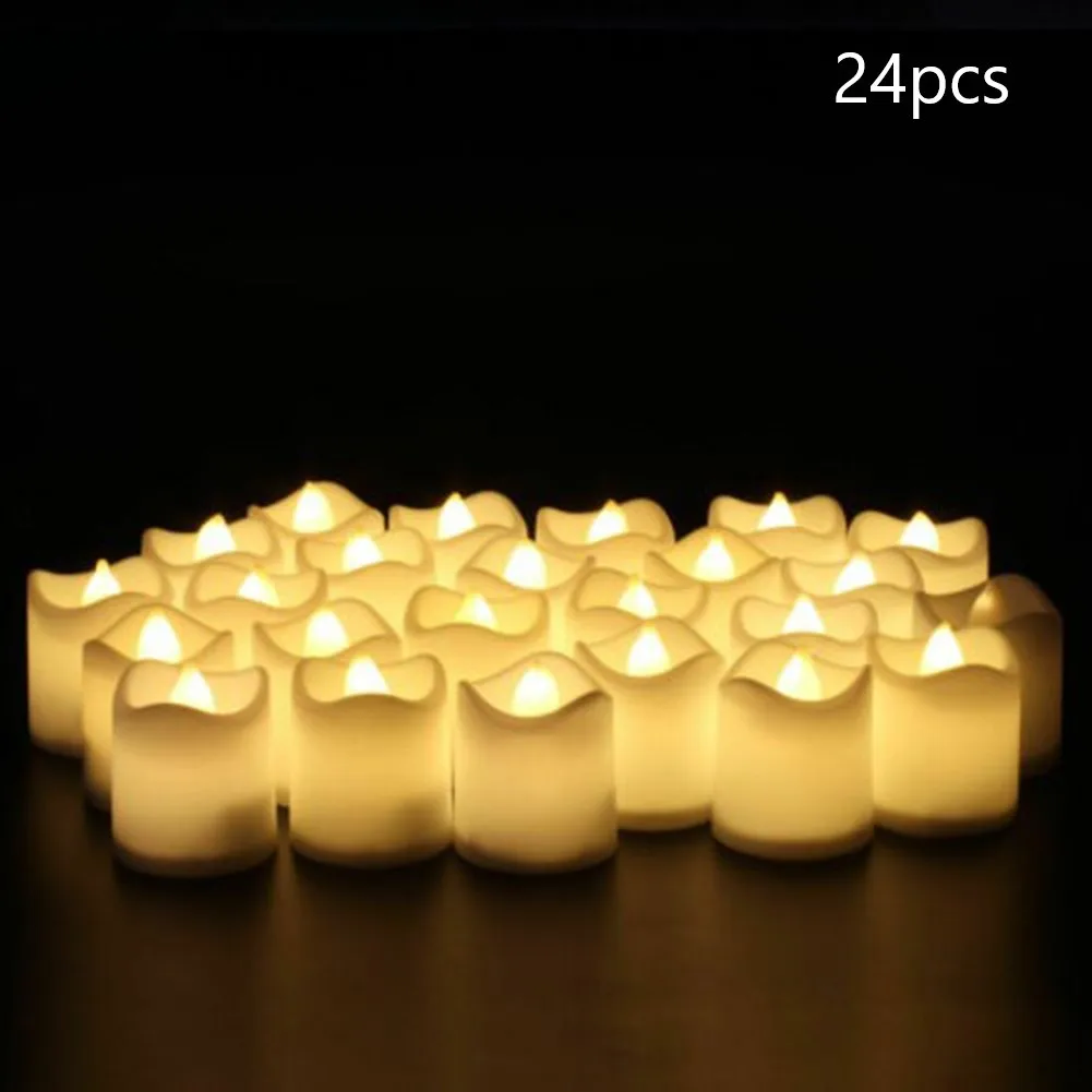 24 Pcs Electronic Candle Light LED Candle Lamp CR2032 Button Battery For Atmosphere Halloween Christmas Decor Home Decoration
24 Pcs Electronic Candle Light LED Candle Lamp CR2032 Button Battery For Atmosphere Halloween Christmas Decor Home Decoration