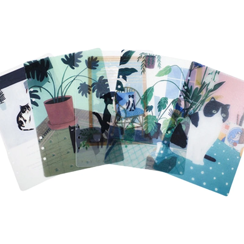 5Pcs 6-ring Binder Divider A5/A6 6-Hole Index Divider Tabs Loose Leaf Binder Divider for Planner Journal Binder Notepad
5Pcs 6-ring Binder Divider A5/A6 6-Hole Index Divider Tabs Loose Leaf Binder Divider for Planner Journal Binder Notepad