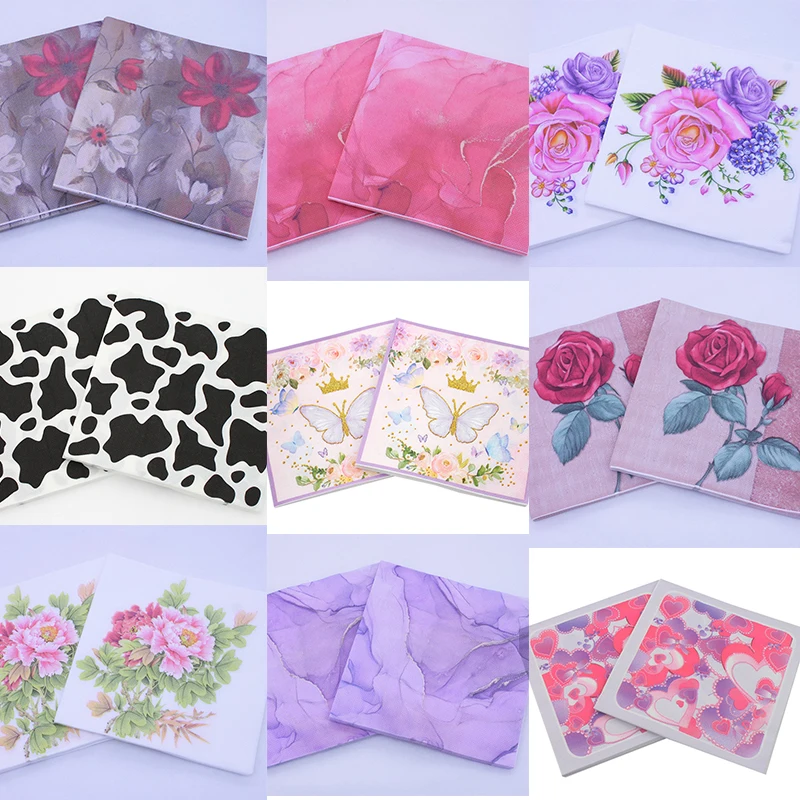 New 20pcs/set Butterfly Paper Napkins Pink Flower Print Napkin 33x33cm Party Disposable Serviettes Crown Table Napkin
New 20pcs/set Butterfly Paper Napkins Pink Flower Print Napkin 33x33cm Party Disposable Serviettes Crown Table Napkin