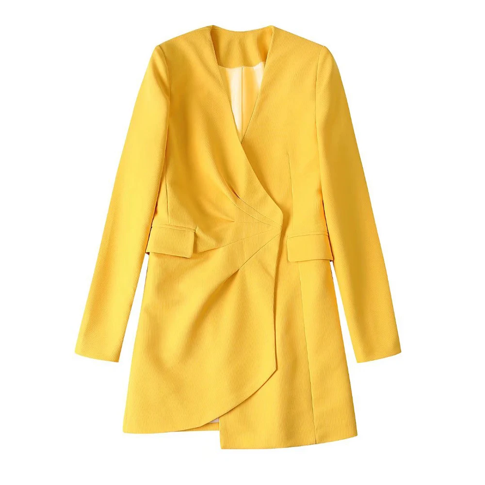 Женское асимметричное платье, однотонное Плиссированное Платье с V-образным вырезом и коротким рукавом, 2022
Женское асимметричное платье, однотонное Плиссированное Платье с V-образным вырезом и коротким рукавом, 2022