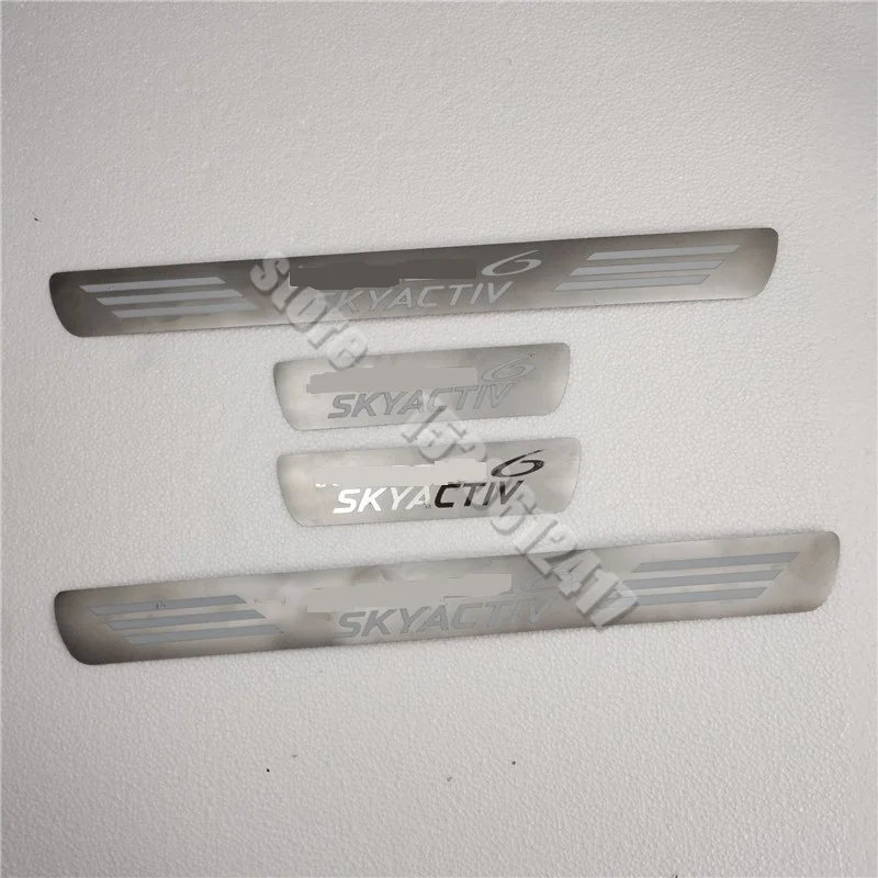 Car Styling Stainless Steel Sill Door Sill Scuff Plate/ Protector Car Threshold Welcome Pedal for Mazda 6 M6 2014-2021 
Car Styling Stainless Steel Sill Door Sill Scuff Plate/ Protector Car Threshold Welcome Pedal for Mazda 6 M6 2014-2021