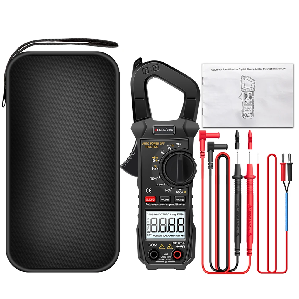 ANENG ST209 Clamp Multimeter LCD Diode Voltage Detector Portable Tester Continuity Testing Battery Powered Red
ANENG ST209 Clamp Multimeter LCD Diode Voltage Detector Portable Tester Continuity Testing Battery Powered Red