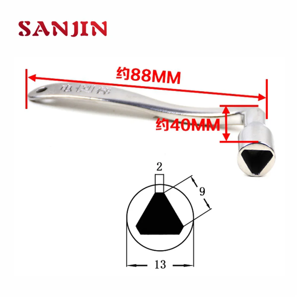 

SANJIN Elevator General Stainless Steel Triangle Key 88*40 MM 1PCS