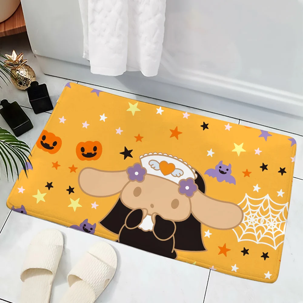 

CLOOCL Halloween Floor Mats Funny Cute Animal 3D Printed Carpets Flannel Area Rug for Hallway Bedroom Bathroom Non-slip Carpet