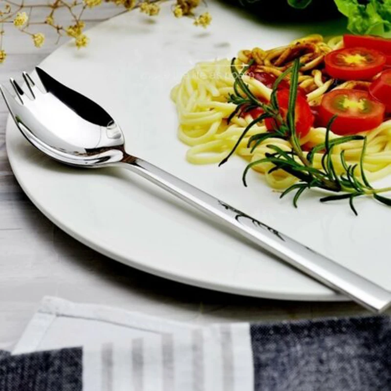 5 Pcs 19cm Stainless Steel Spork Safe And Non-toxic Soup Salad Noodles Spoon Corrosion-resistant Fork Tableware Silver
5 Pcs 19cm Stainless Steel Spork Safe And Non-toxic Soup Salad Noodles Spoon Corrosion-resistant Fork Tableware Silver