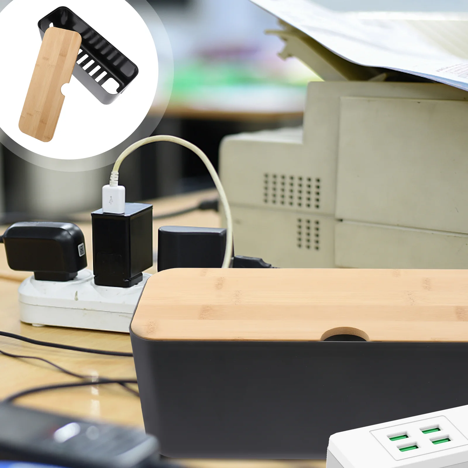 Box Organizer Cable Cord Storage Management Wire Desk Hider Power Container Cables Strip Case Tidy Household Plastic Usb
Box Organizer Cable Cord Storage Management Wire Desk Hider Power Container Cables Strip Case Tidy Household Plastic Usb