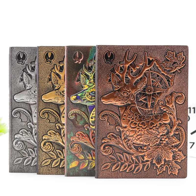 100 Sheets Classic Retro European Embossed Elk Notebook Creative Upscale Business Office Gift Notepad Practical Daily Memorandum
100 Sheets Classic Retro European Embossed Elk Notebook Creative Upscale Business Office Gift Notepad Practical Daily Memorandum