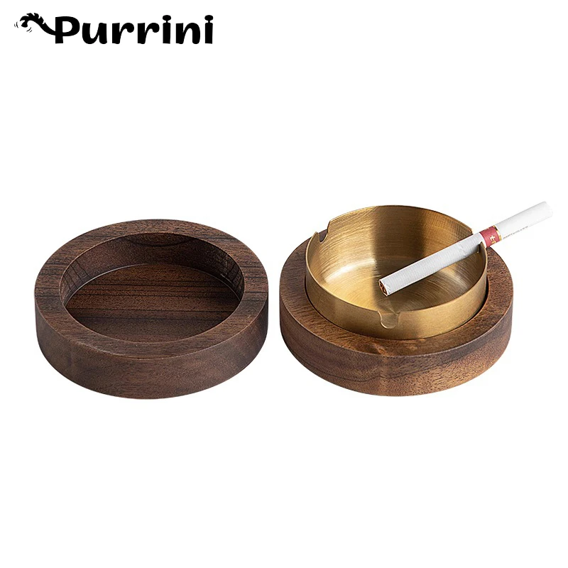 Walnut Wood Ashtrays With Lid Covered Windproof Ashtray With Stainless Steel Liner Indoor Outdoor Ash Tray For Home
Walnut Wood Ashtrays With Lid Covered Windproof Ashtray With Stainless Steel Liner Indoor Outdoor Ash Tray For Home