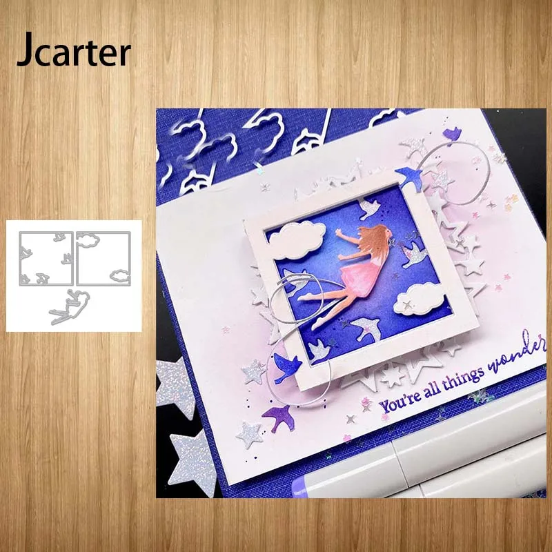 2022 New Metal Cutting Dies Frame Girl Bird Cloud Craft Stencil Scrapbooking Tools Make Album Model Punch Blade Decor Template
2022 New Metal Cutting Dies Frame Girl Bird Cloud Craft Stencil Scrapbooking Tools Make Album Model Punch Blade Decor Template