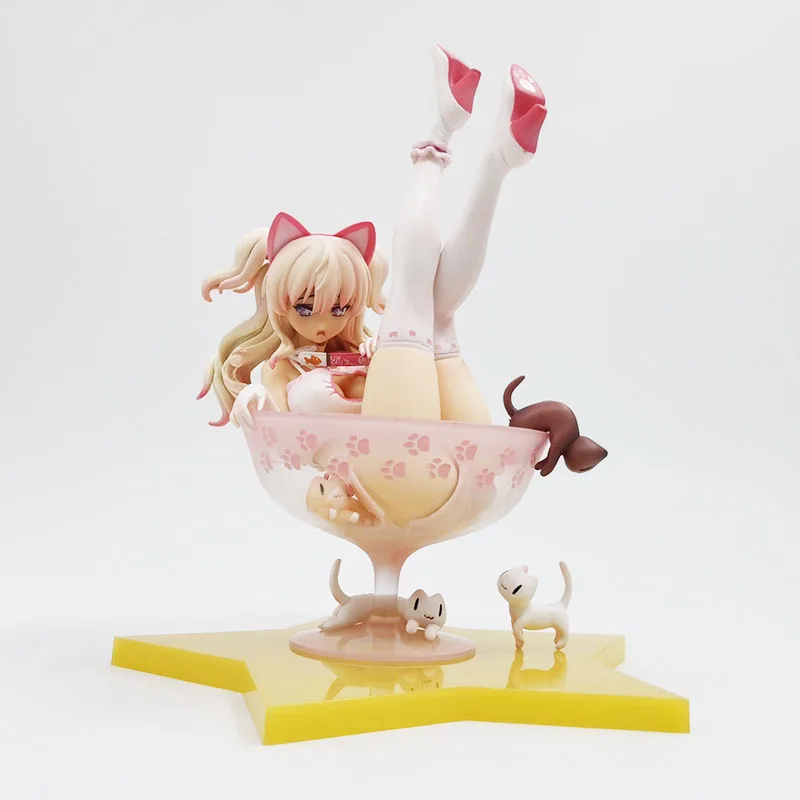 

Anime Sexy Girl Cosplay Cat Ears Chiyuru Statue PVC Action Figure Collection Doll Model Toys Gifts