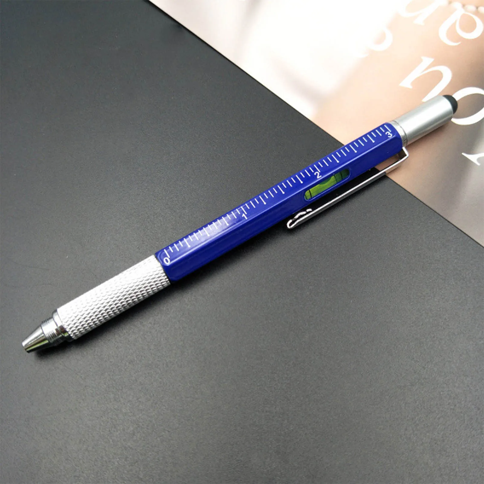 6-in-1 Screwdriver Tool Pen Multi-Tech Gadget Pen With Flat Head Screwdriver Touch-screen Pen Bubble Level Scale Line Funny Gift
6-in-1 Screwdriver Tool Pen Multi-Tech Gadget Pen With Flat Head Screwdriver Touch-screen Pen Bubble Level Scale Line Funny Gift