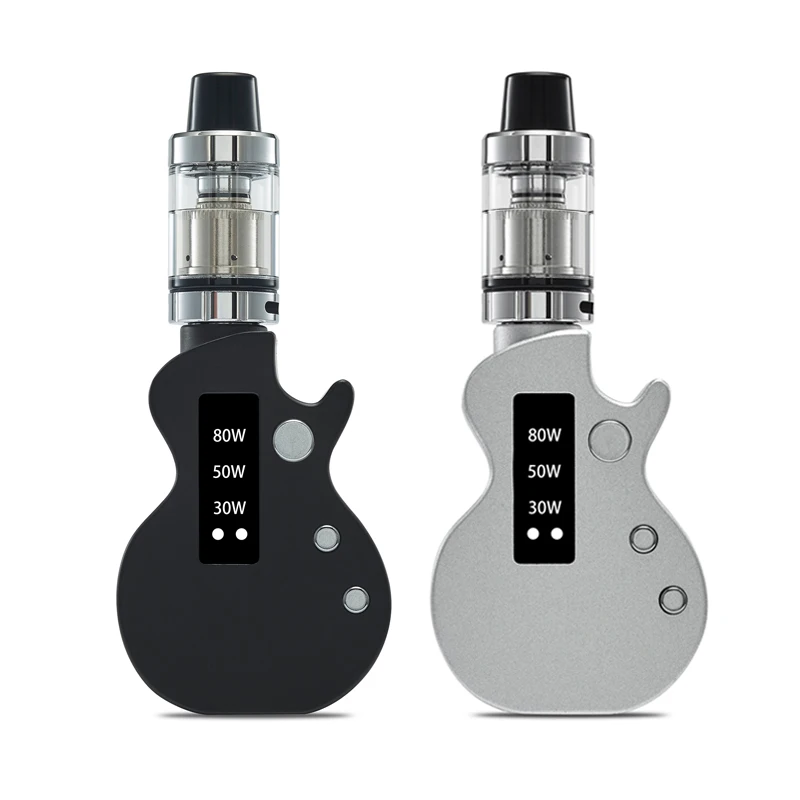 LED Display Guitar Electronic Cigarette 80W Adjustable 2ml Vape Pen Kits E-Cigarette 1500mAh Atomization Electronic Cigarettes
LED Display Guitar Electronic Cigarette 80W Adjustable 2ml Vape Pen Kits E-Cigarette 1500mAh Atomization Electronic Cigarettes