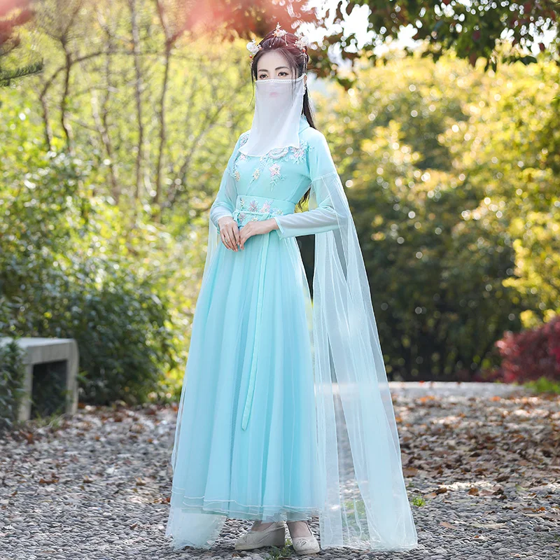 Women's Hanfu Ru Skirt Chinese Traditional National Fairy Costume Princess Folk Dance Stage Outfits For Daily Suit
Women's Hanfu Ru Skirt Chinese Traditional National Fairy Costume Princess Folk Dance Stage Outfits For Daily Suit
