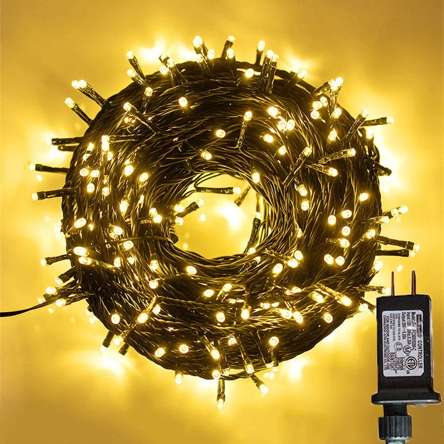 Уличная Свадебная гирлянда, яркая Рождественская елка, 8 режимов, Подключаемая фея, СВЕТОДИОДНАЯ Гирлянда для рождественской елки, искусственное украшение 
Уличная Свадебная гирлянда, яркая Рождественская елка, 8 режимов, Подключаемая фея, СВЕТОДИОДНАЯ Гирлянда для рождественской елки, искусственное украшение