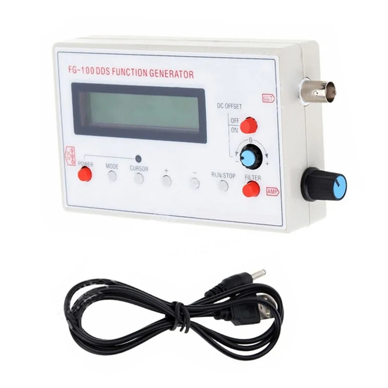 1Hz-500KHz DDS Signal Generator Module 1602 LCD Display Functional Sine Triangle Square Frequency Sawtooth Wave Waveform
1Hz-500KHz DDS Signal Generator Module 1602 LCD Display Functional Sine Triangle Square Frequency Sawtooth Wave Waveform