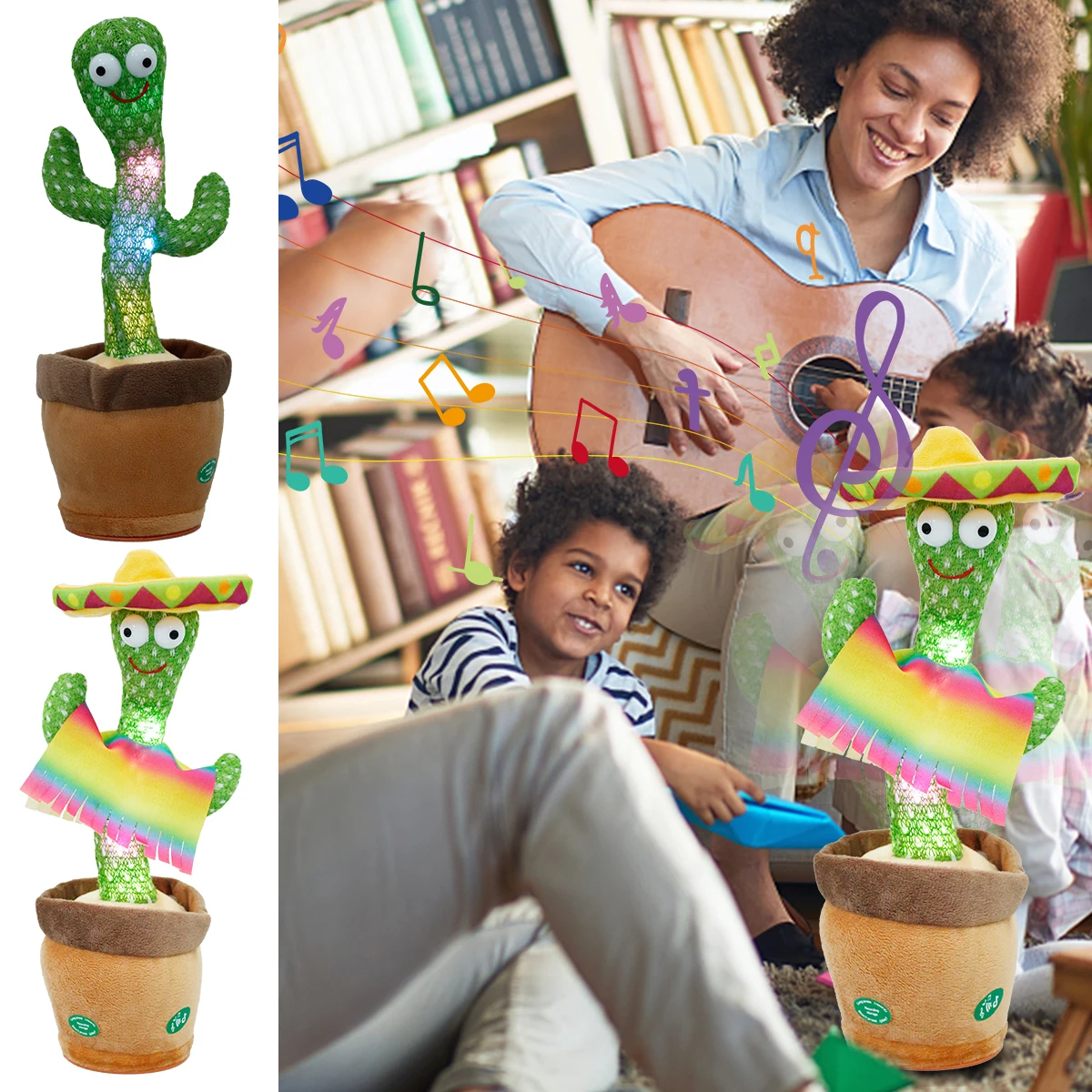 Dancing Cactus Plush Toy Battery Powered Dancing Talking Cactus Toy Light Up Built-in 120 Songs Plush Cactus Recording Toy for
Dancing Cactus Plush Toy Battery Powered Dancing Talking Cactus Toy Light Up Built-in 120 Songs Plush Cactus Recording Toy for