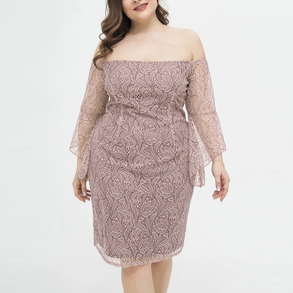 Plus Size Spring And Summer Fashion Elegant Casual Slim Fit Buttock Wrapped Lace Straight Neck Women's Dress XL-4XL
Plus Size Spring And Summer Fashion Elegant Casual Slim Fit Buttock Wrapped Lace Straight Neck Women's Dress XL-4XL