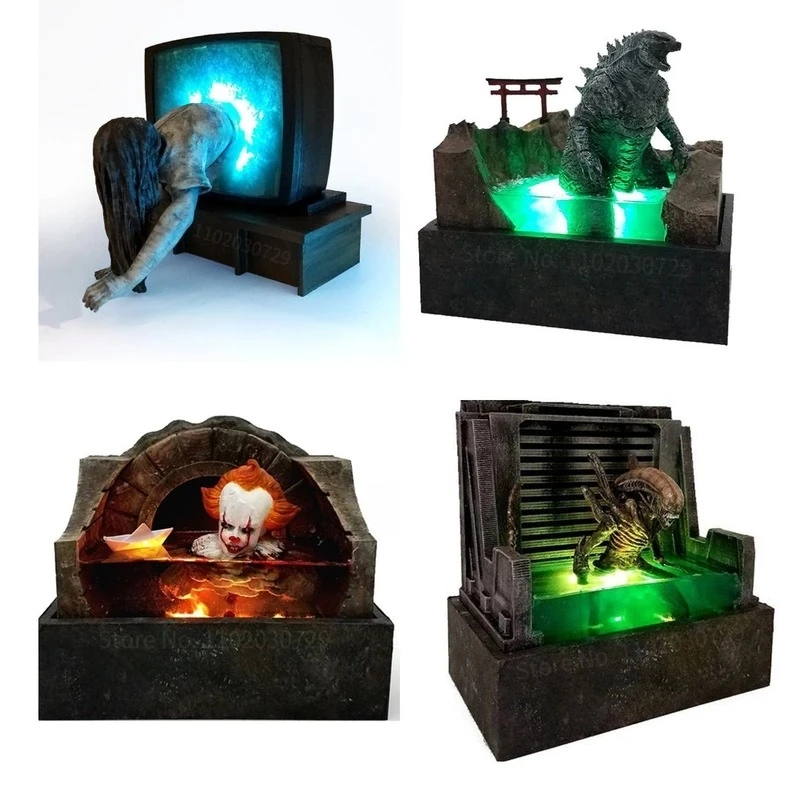3D Model Horror Movie Sculpture Illuminated Halloween Decorations Resin Figure Craft Ornament Home Decoration Collection Gifts
3D Model Horror Movie Sculpture Illuminated Halloween Decorations Resin Figure Craft Ornament Home Decoration Collection Gifts