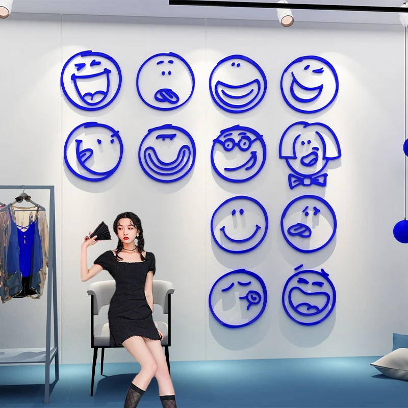WS259 3D wall stickers ins women's clothing store wall decoration punch card background wall photo area layout
WS259 3D wall stickers ins women's clothing store wall decoration punch card background wall photo area layout