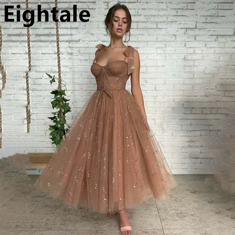 Eightale 2022 Princess Stars Tulle Prom Dress Spaghetti Straps Tea Length Evening Dress Formal Party Gowns Graduation Dresses
Eightale 2022 Princess Stars Tulle Prom Dress Spaghetti Straps Tea Length Evening Dress Formal Party Gowns Graduation Dresses