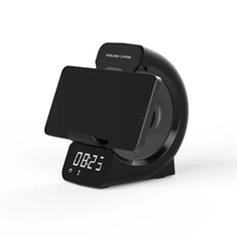 Беспроводная зарядка подставка с сигнализацией Clock с динамиком для спальни и Bluetooth-динамиком
Беспроводная зарядка подставка с сигнализацией Clock с динамиком для спальни и Bluetooth-динамиком