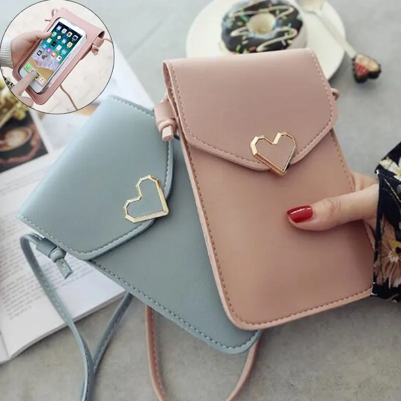 2022 Bag For Women Touch Screen Cell Phone Purse Smartphone Wallet Shoulder Strap Handbag PU Leather Casual Solid Crossbody Bags
2022 Bag For Women Touch Screen Cell Phone Purse Smartphone Wallet Shoulder Strap Handbag PU Leather Casual Solid Crossbody Bags